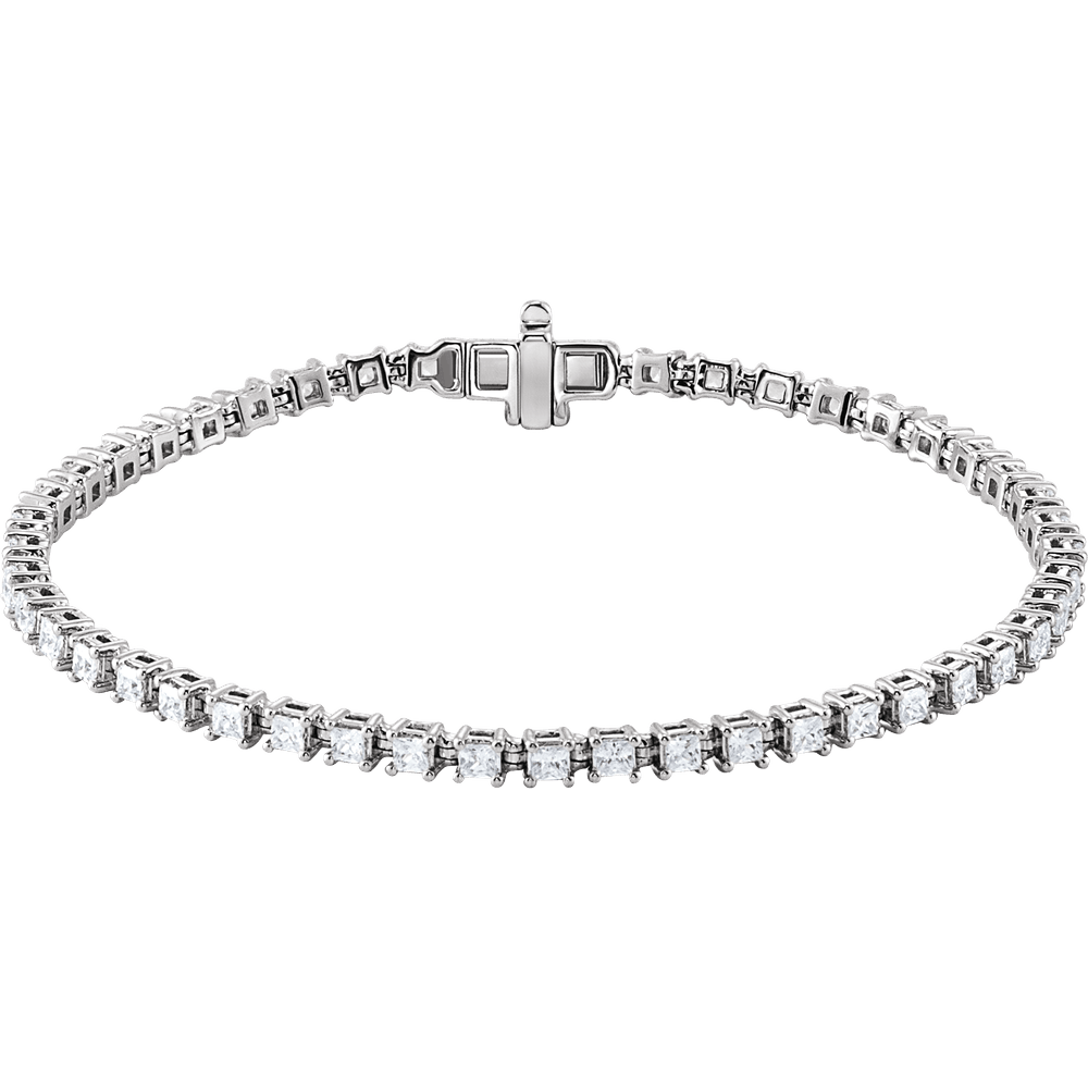 Ligne Éclat Carré Bracelet 2.5 CTW 14K White/Yellow Gold