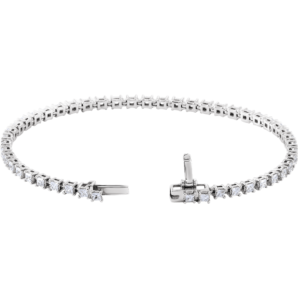 Ligne Éclat Carré Bracelet 2.5 CTW 14K White/Yellow Gold