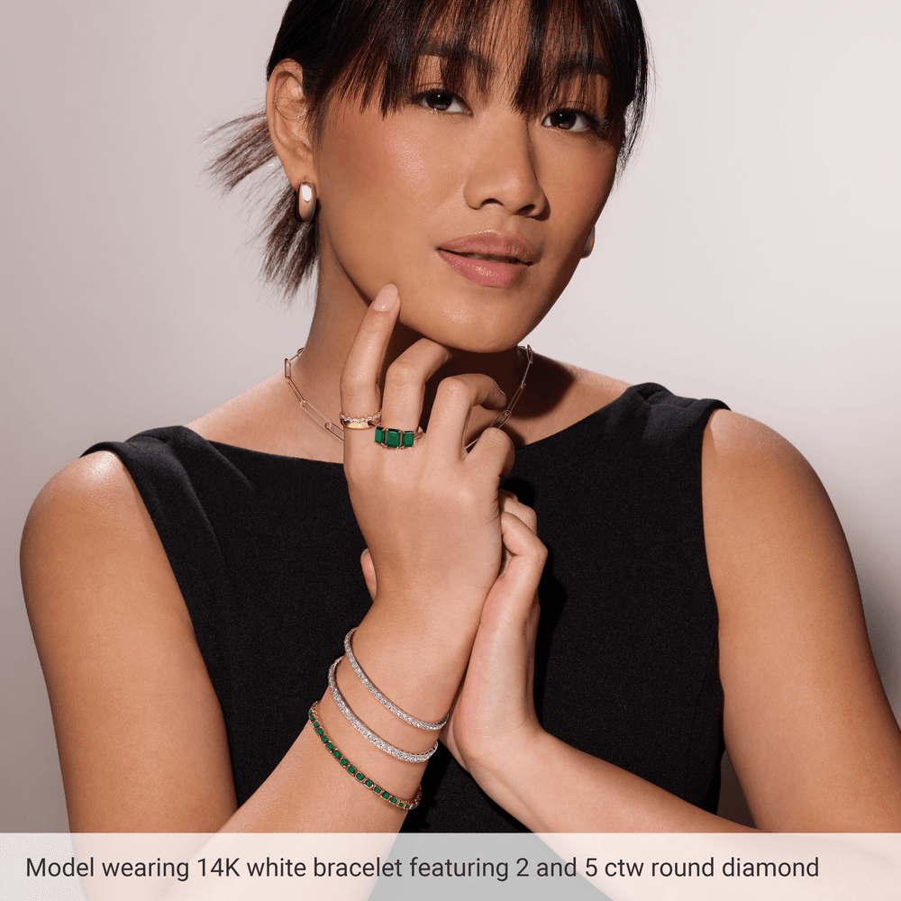 14K Gold Lab-Grown Diamond Tennis Bracelet – L'eternel