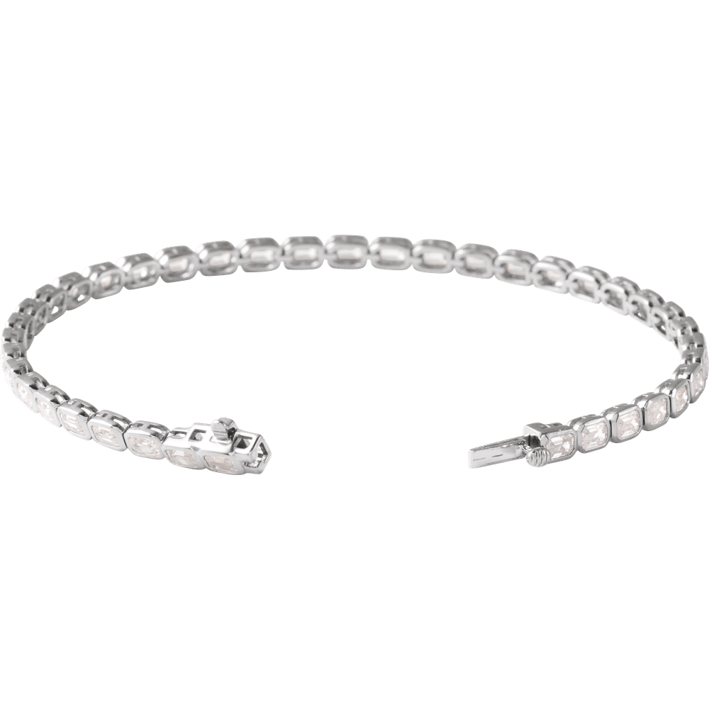 Lab-Grown Diamond Tennis Bracelet in 14k Gold – Ligne Précieuse
