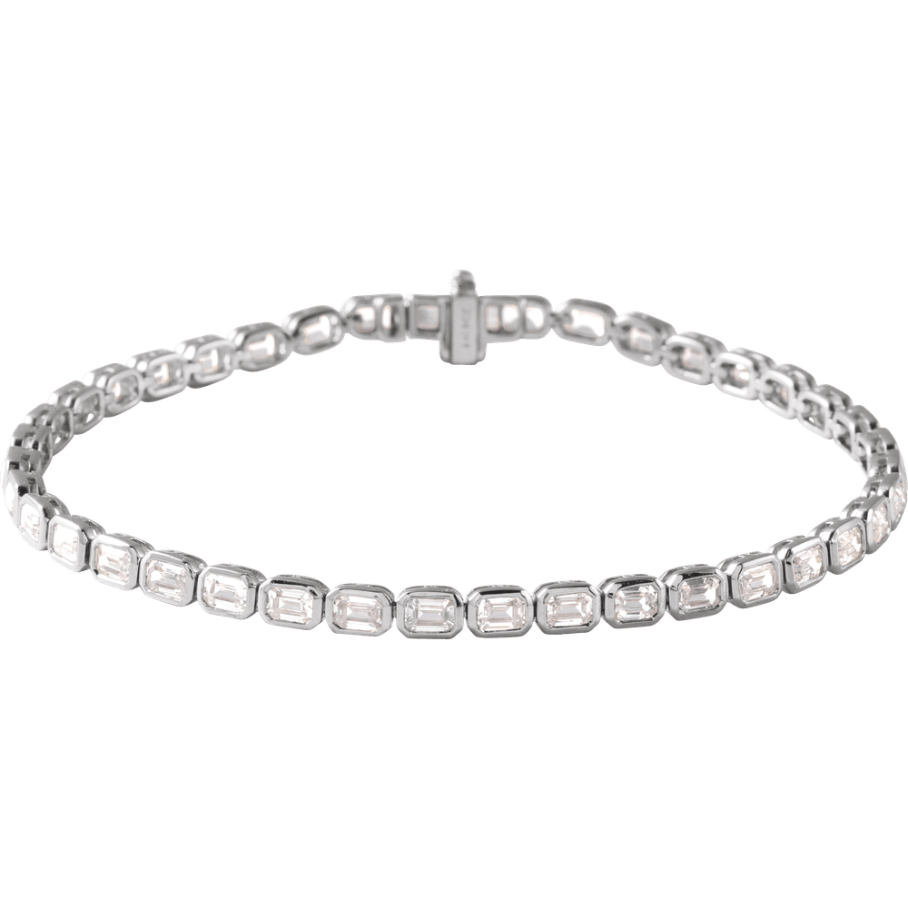 Lab-Grown Diamond Tennis Bracelet in 14k Gold – Ligne Précieuse