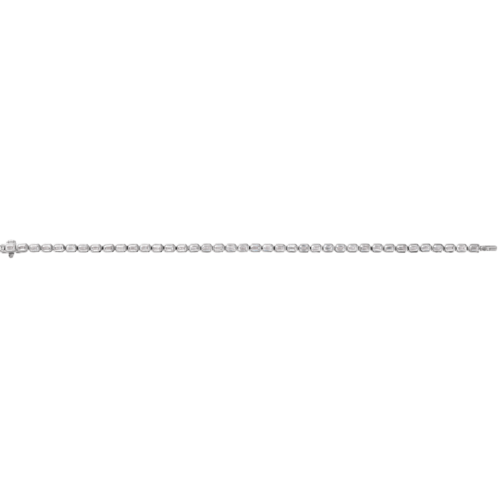 Lab-Grown Diamond Tennis Bracelet in 14k Gold – Ligne Précieuse