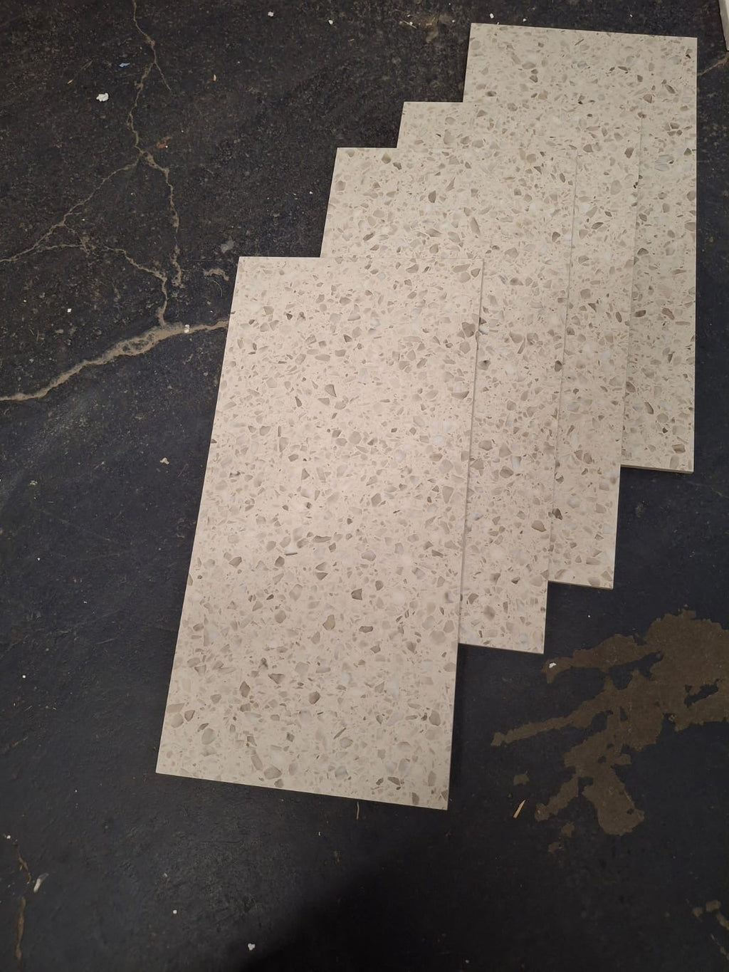 Open Box  EMSER TILE Terazio Bianco Matte 11.81 in. x 23.62 in. Porcelain Floor and Wall Tile (11.628 sq. ft./Case