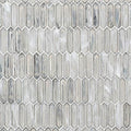 Open Box Ivy Hill Tile Fargin Silver Haze Elongated Hexagon 12 in. x 10 in. x 7mm Polished Glass Mosaic Tile (0.82 sq. ft.)