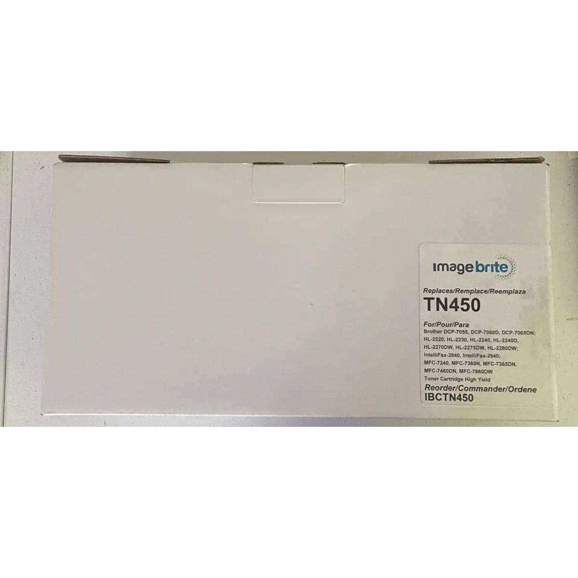 Image Brite TN450 Black Compatible Laser Toner Cartridge High Yield