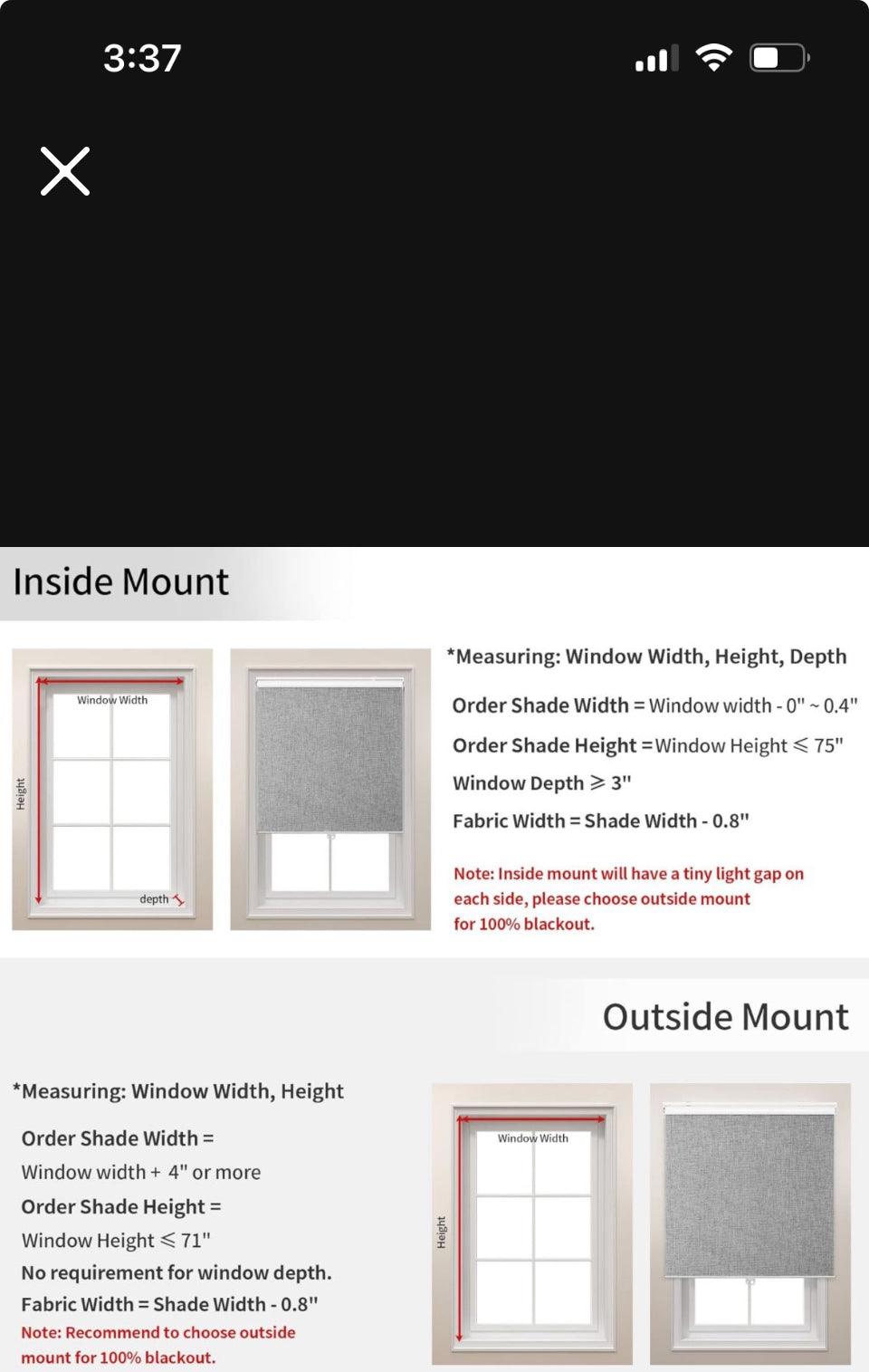 GENIMO 100% Blackout Roller Window Shades, Window Blinds Cordless with Thermal Insulated, UV Protection Fabric, Mini French Door Blinds for Home, Office