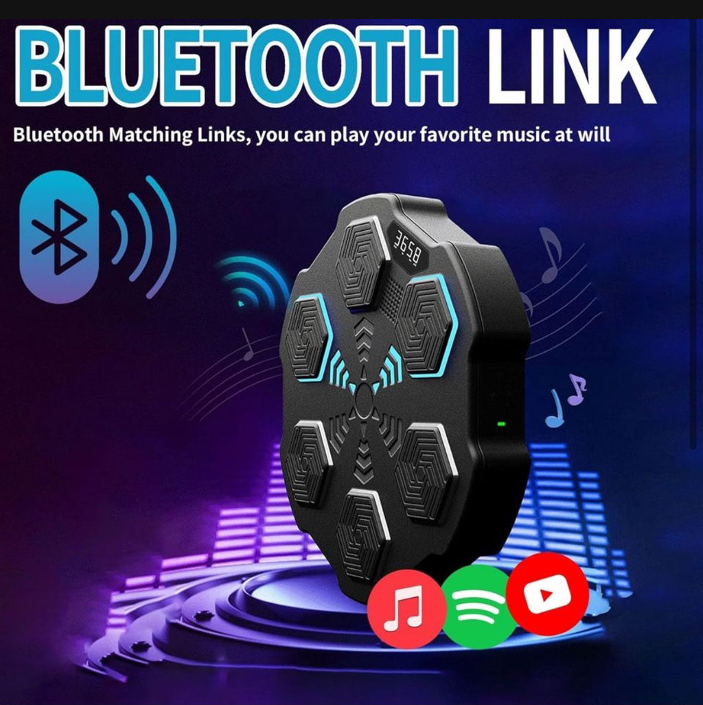 BNANDXC Wall Mounted Smart Bluetooth Music Boxing Trainer, Music Boxing Machine with Boxing Gloves, Electronic Boxing Target Workout Punching