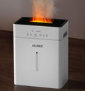 Open Box Humidifiers for Bedroom Large Room, AILINKE Cool and Warm Mist Humidifier 10L/2.64Gal, 12H Timer, 3 Speed, Top Fill, Simulated Flame