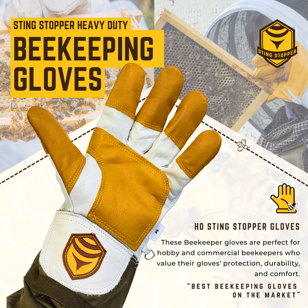 Heavy Duty Goat Skin Beekeeping Gloves