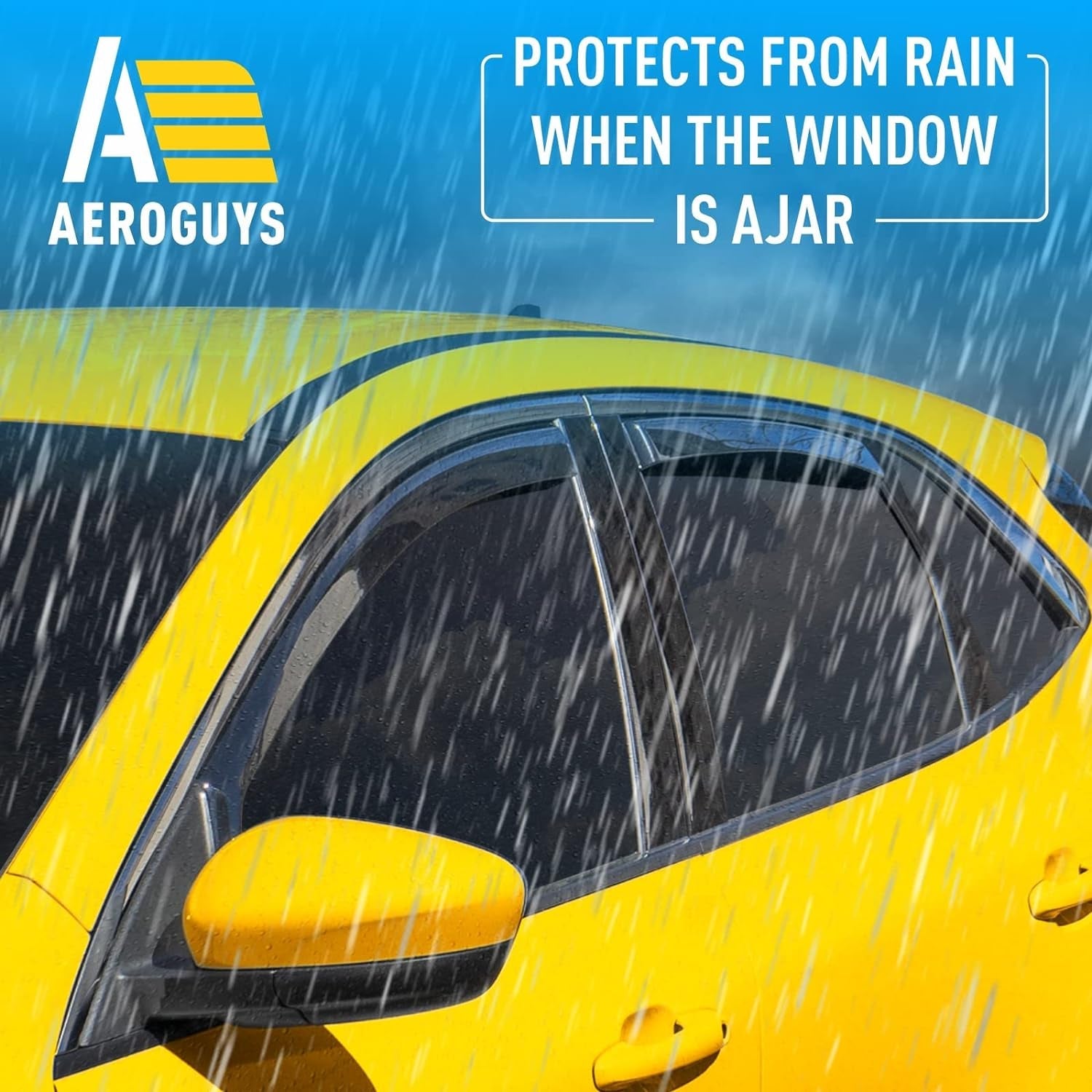 AEROGUYS
4.4★★★★
Extra Durable Window Deflectors in-Channel Window Visors Rain Guards Fit for Ford Escape 2020-2024, Sun Visors, Wind Vent Visors, Window Vent Shades, Exterior Car Accessories - 4 pcs. AG0038
