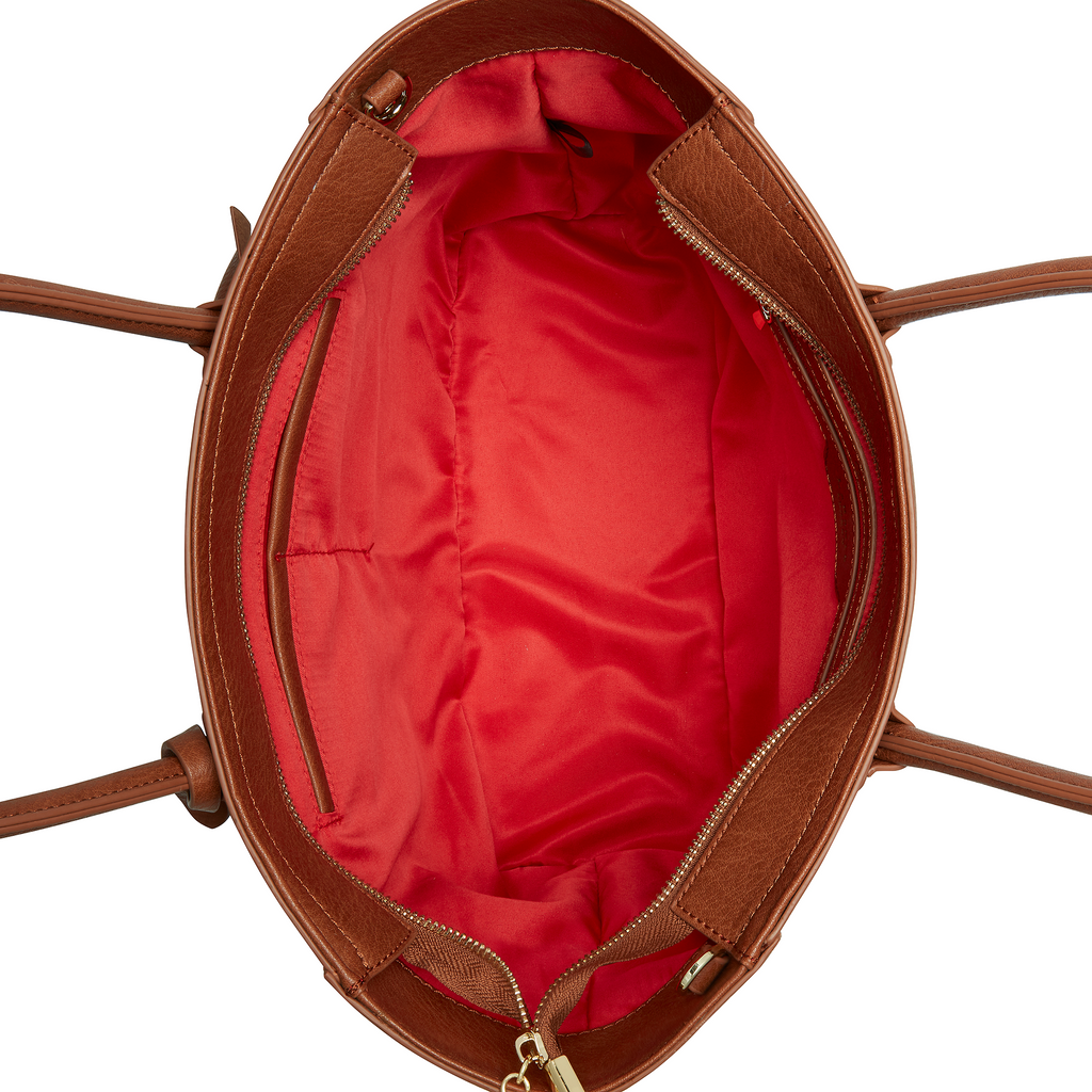 Eufala Brown Vegan Tote Bag