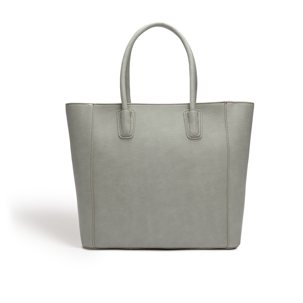 Eufala Bow Grey Vegan Tote Bag