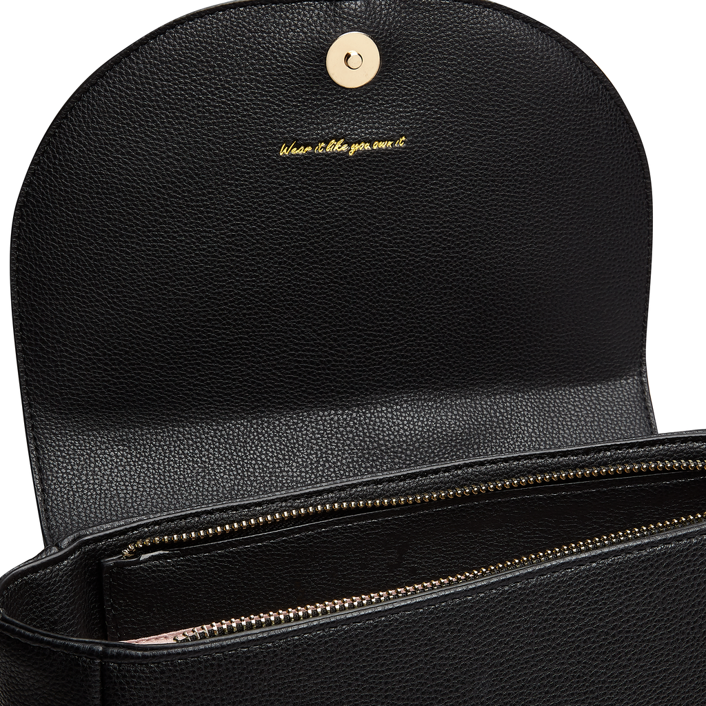 Miley Black Small Vegan Backpack