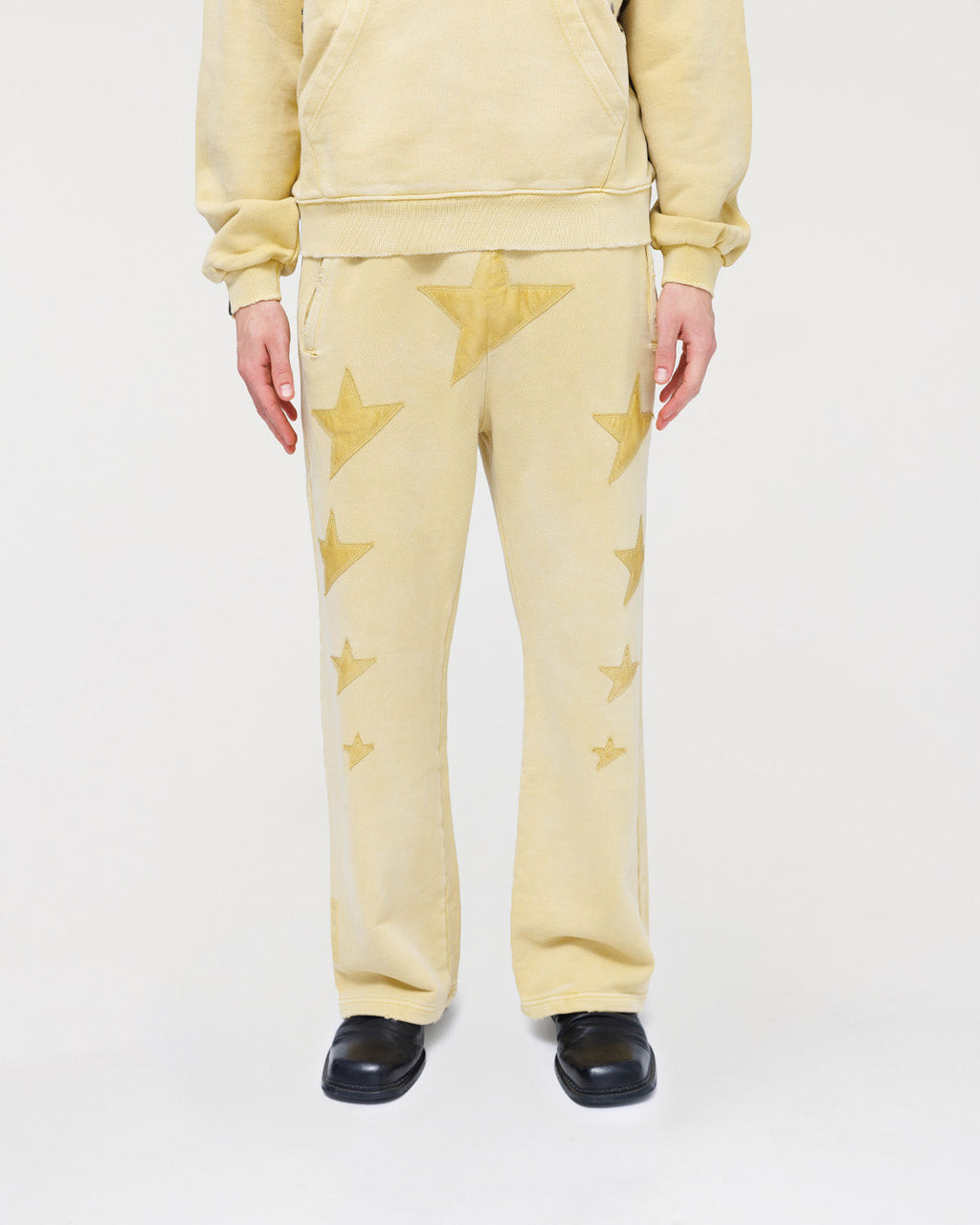 Star Leather Sweatpants