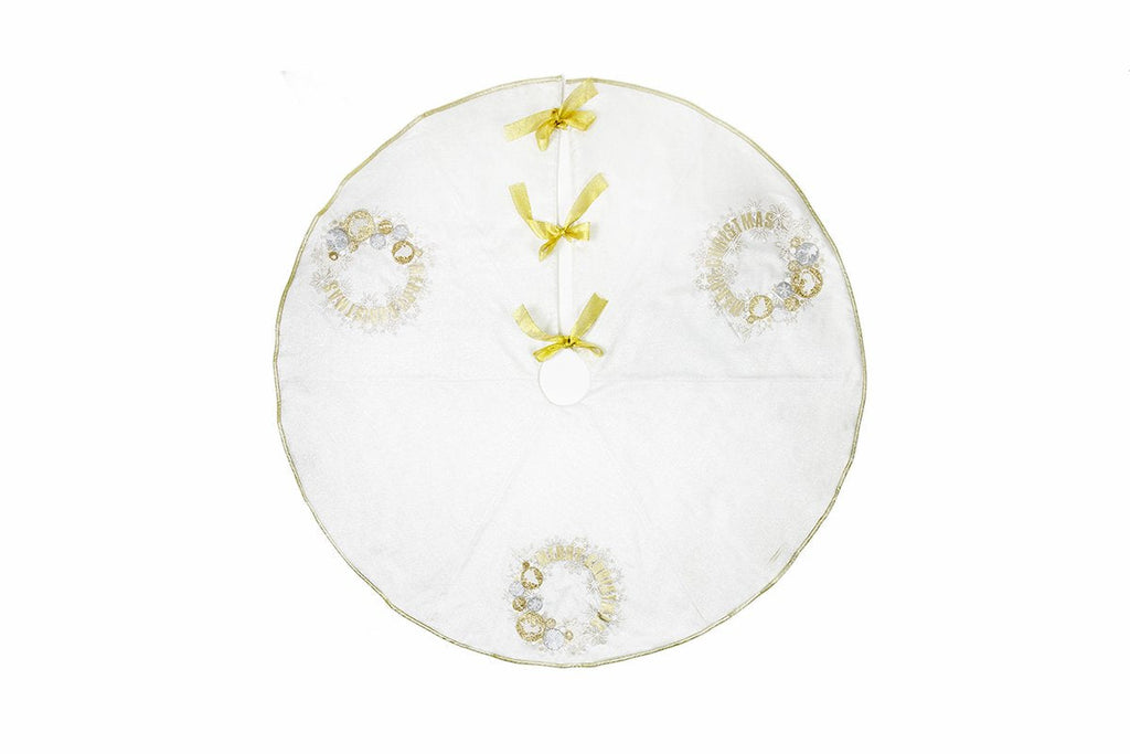 ML17119 Ornament Wreath Tree Skirt, 56"Rnd