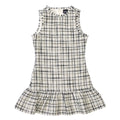 AA Black, White and Gold Tweed Ruffle Dress