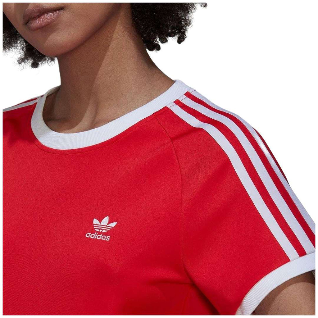 adidas Women's Essentials Slim 3-Stripes Tee