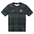 adidas Junior Real Madrid Pre Match Shirt - Black / Active Purple / Court Green