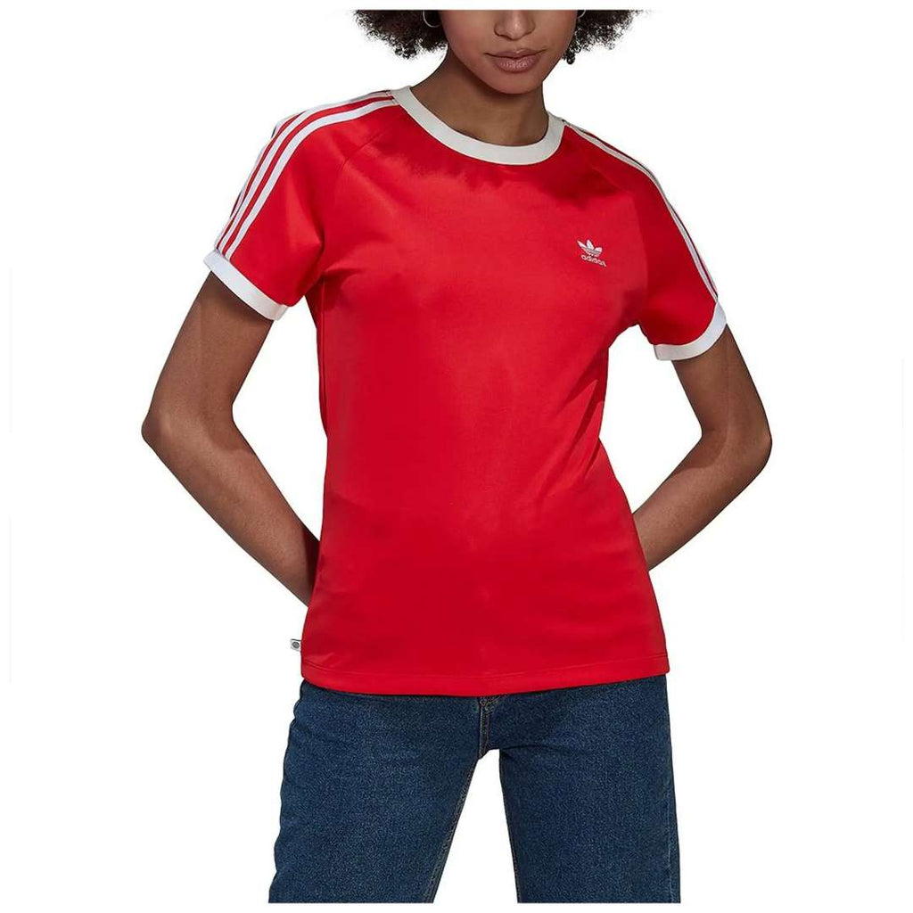 adidas Women's Essentials Slim 3-Stripes Tee