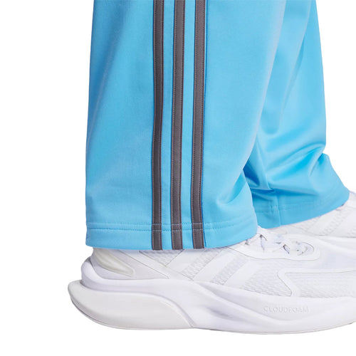 adidas Men's 3 Stripes Essentials Open Hem Track Pants - SEMI BLUE BURST/CHARCOAL