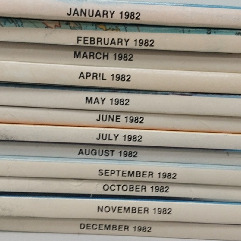 Vintage 1982 QST National Assn Amateur Radio Magazine FULL Year 12 Issues Lot