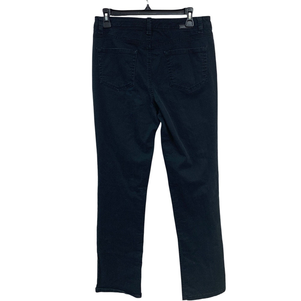 Jones New York Jeans Womens Size 8 Lexington Mid Rise Stretch Denim Black Jeans