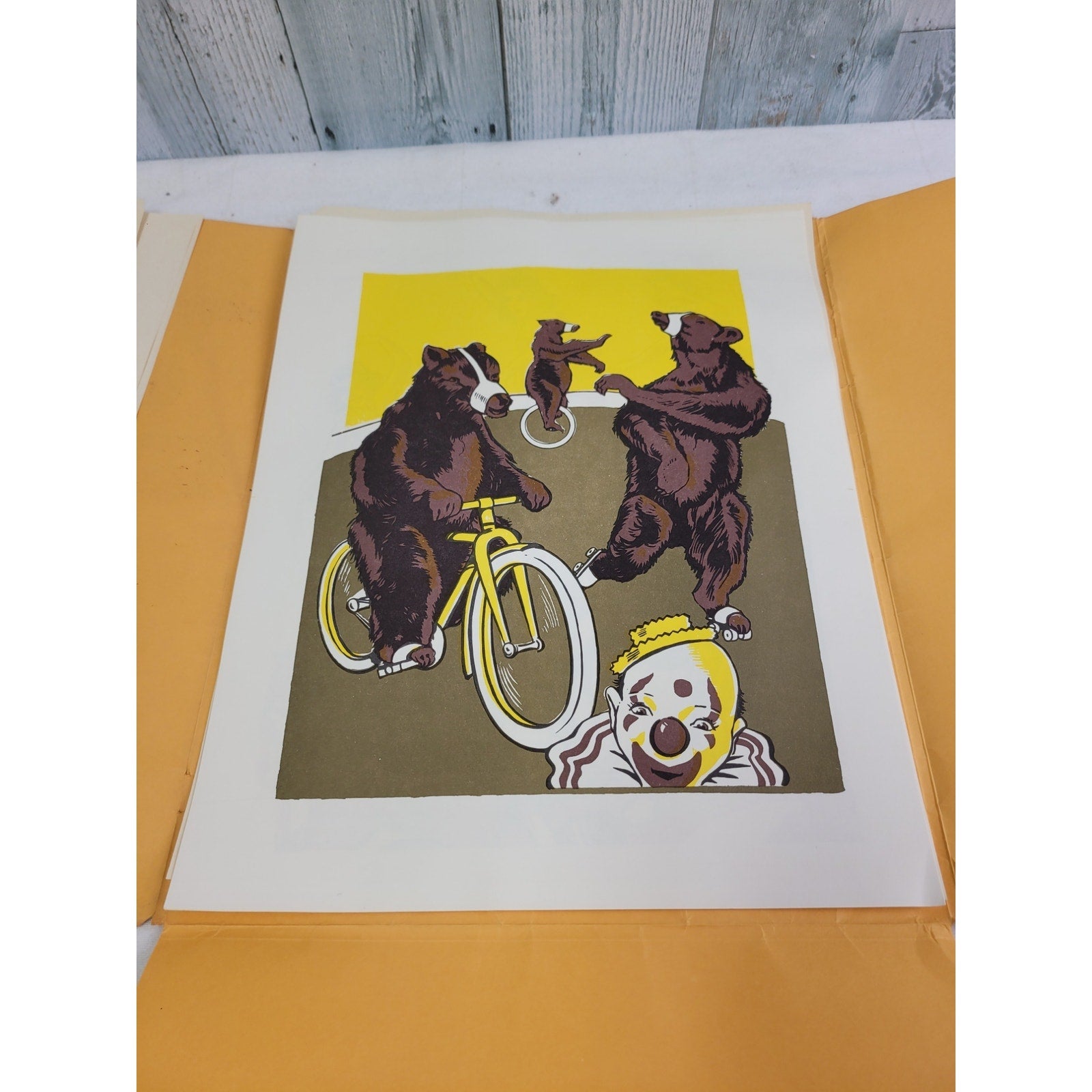 10 Vintage 1976 Circus Graphics of Majestic Photo Press 11" by 14" Art Posters