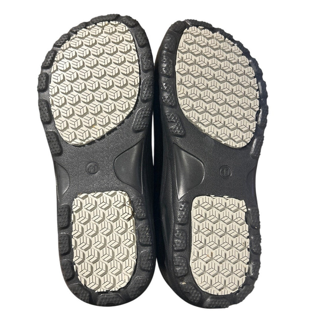 Teytap Mens Size 8 Black Slide On Waterproof Slip Resistant Chef Clogs Shoes