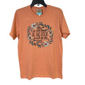 New Hand Printed Womens Medium He Is Not Here He Has Risen Jesus Easter T Shirt