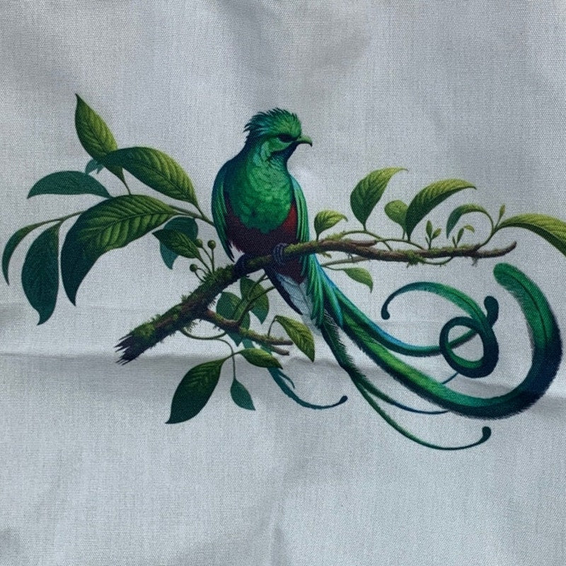 Resplendent Quetzal Bird Graphic 100% Polyester Birdwatching Shoulder Tote Bag