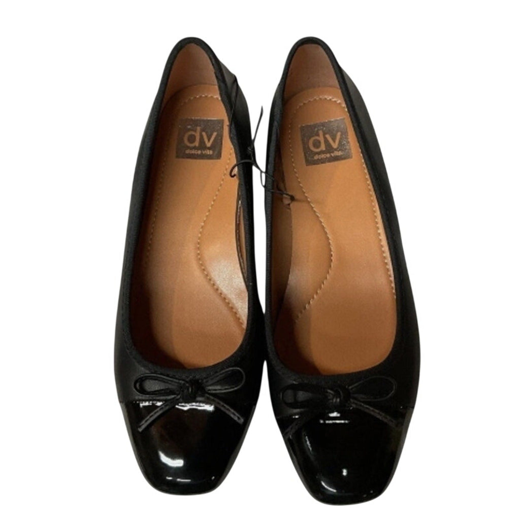New In Box DV by Dolce Vita Womens Size 7.5 Black Moxy Cafe Ballet Flats Shoes