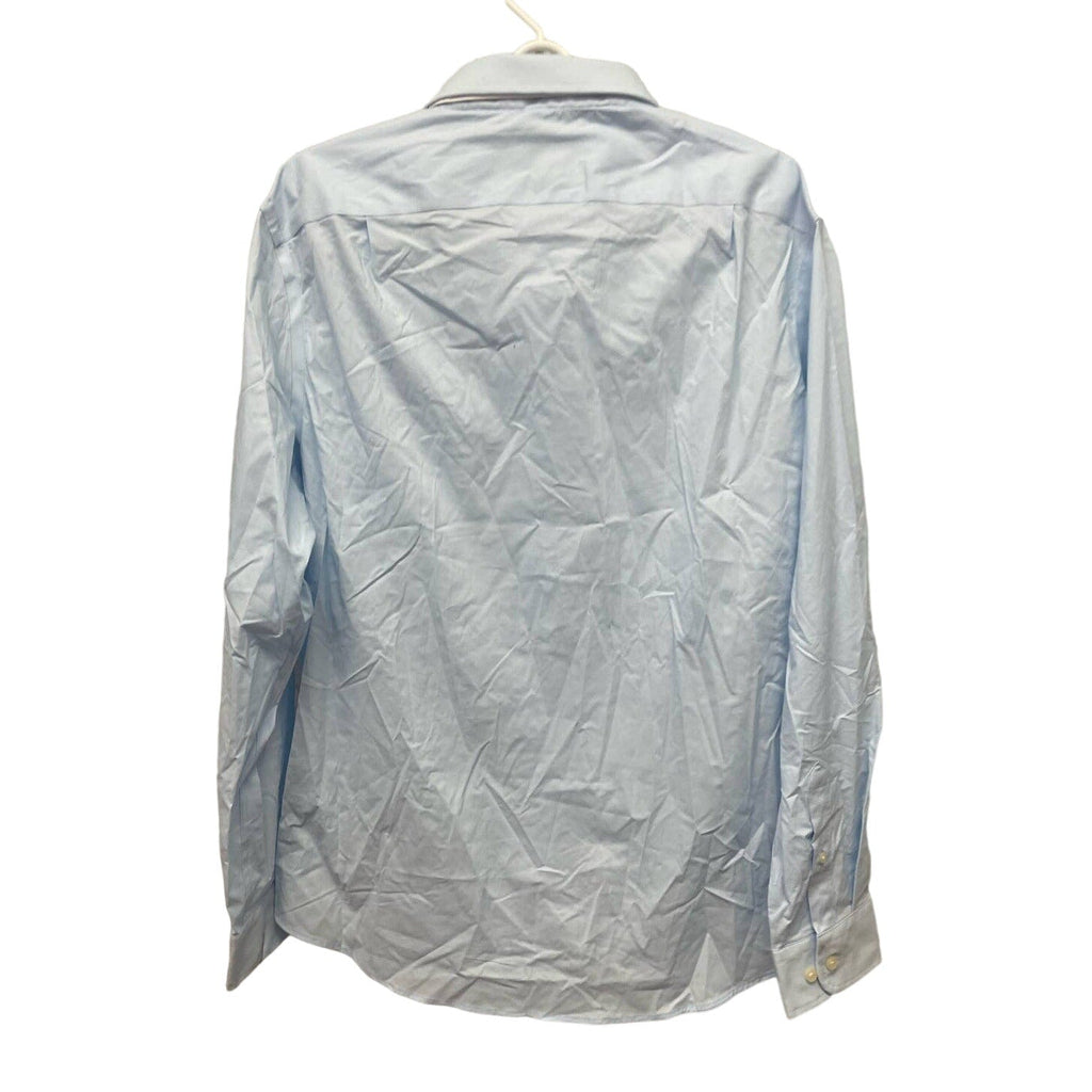 New NWT Mens Large 16-16.5 Collar Long Sleeve Button Up Standard Fit Dress Shirt