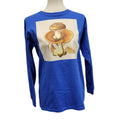 New Hand Printed Upcycled Youth XL Pleurotus Spodoleucus Oyster Mushroom T-Shirt