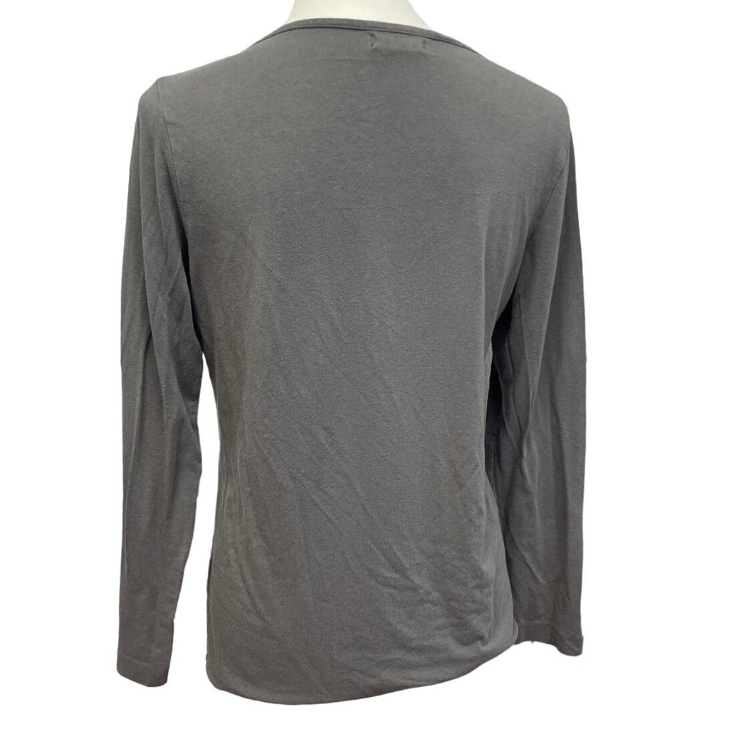 Dana Buchman Intimates Womens Small Modal Cotton Blend Long Sleeve V-Neck PJ Top
