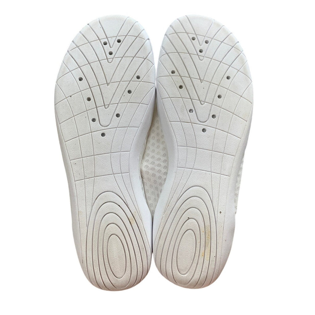 WateLves Womens Size 9.5 White Quick Dry Aqua Socks Pool Water Aerobics Shoes