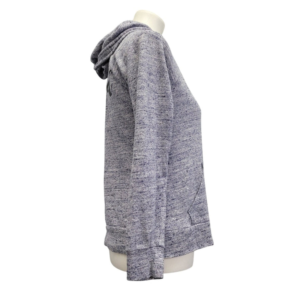 Hand Printed Upcycled Womens Small Trust God Never Settle Full Zip Hoodie Jacket