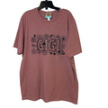 New Hand Printed Womens 2XL Gigi Great Grandma Floral Short Sleeve Tee Shirt