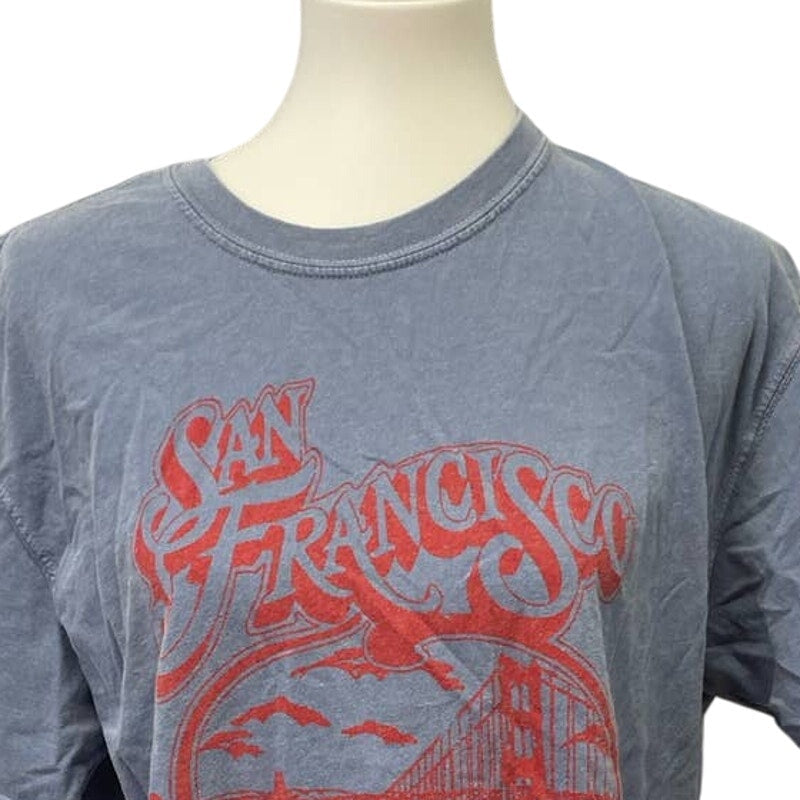 Comfort Colors Womens Large San Francisco 100% Cotton Short Sleeve Crew Neck Tee