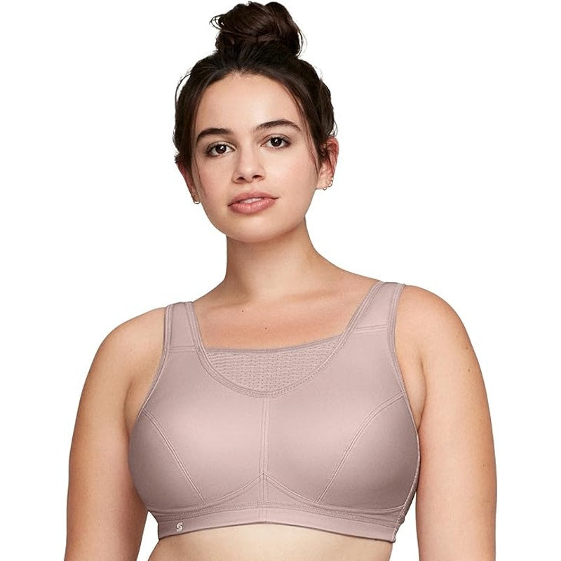 Glamorise Womens 44C Pink No-Bounce Camisole Wirefree Full Coverage Sports Bra