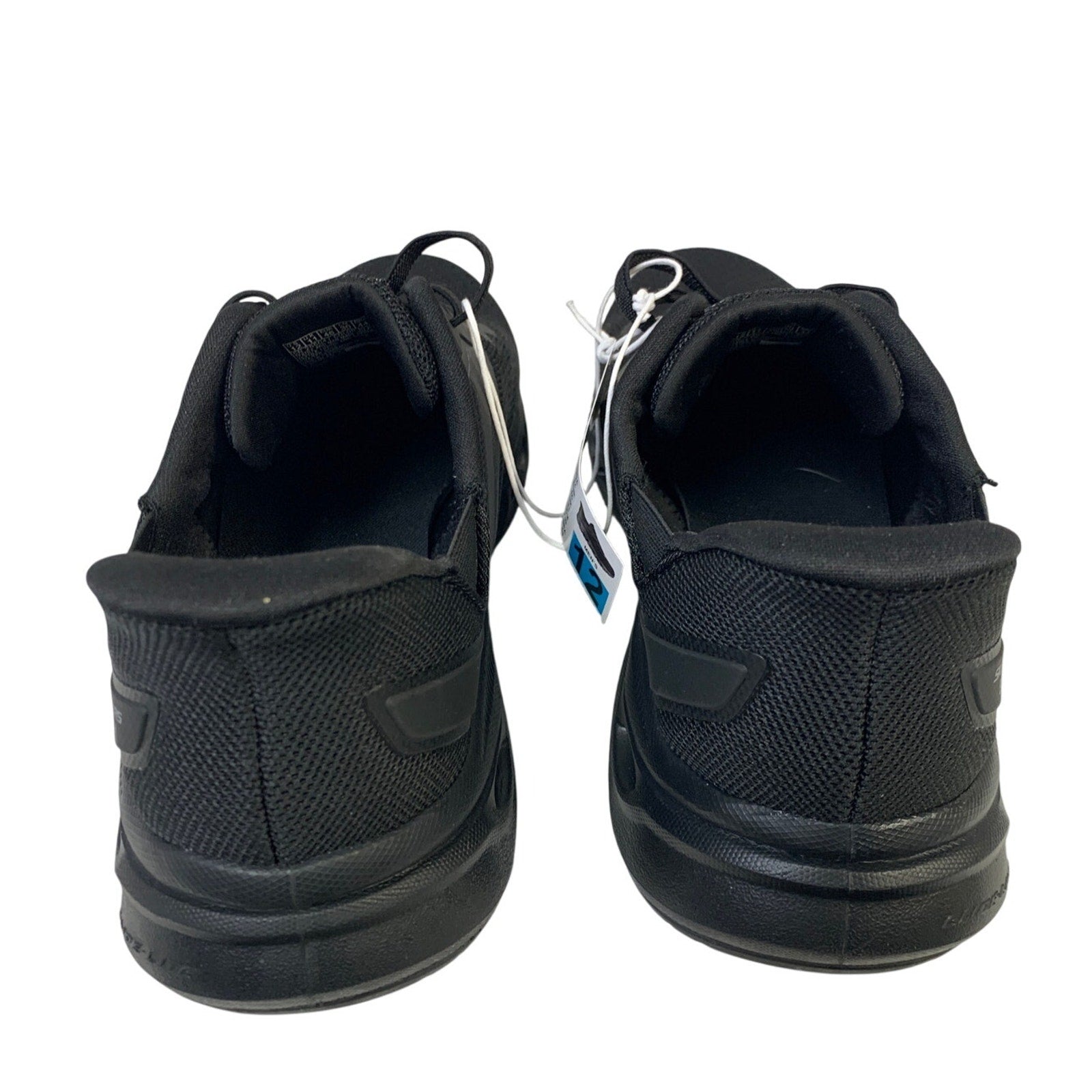 New In Box Skechers Mens Size 9.5 Black Mesh Hands Free Swift Fit Athletic Shoes