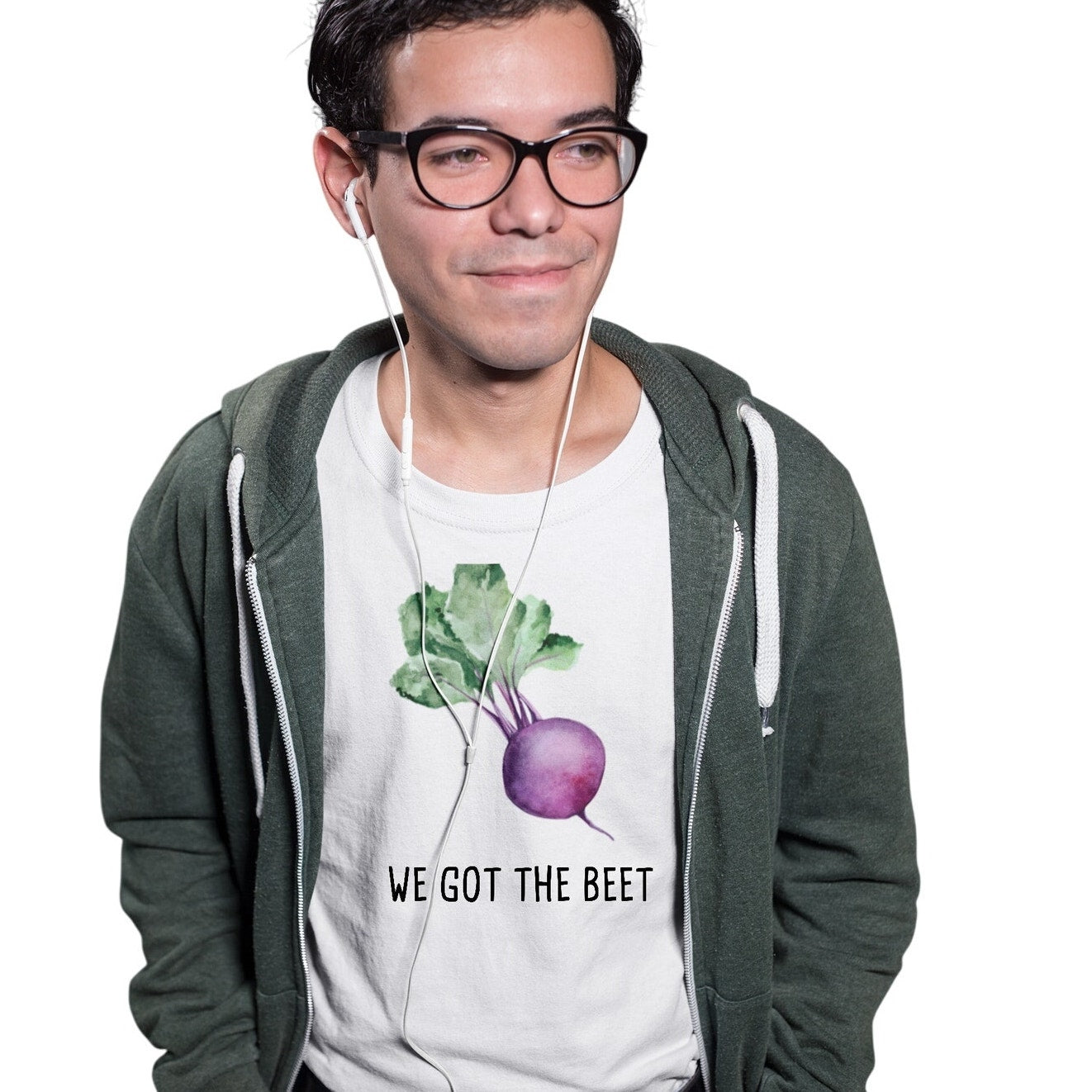 New Hand Printed Adult Large We Got The Beet Veggie Short Sleeve Tee Shirt