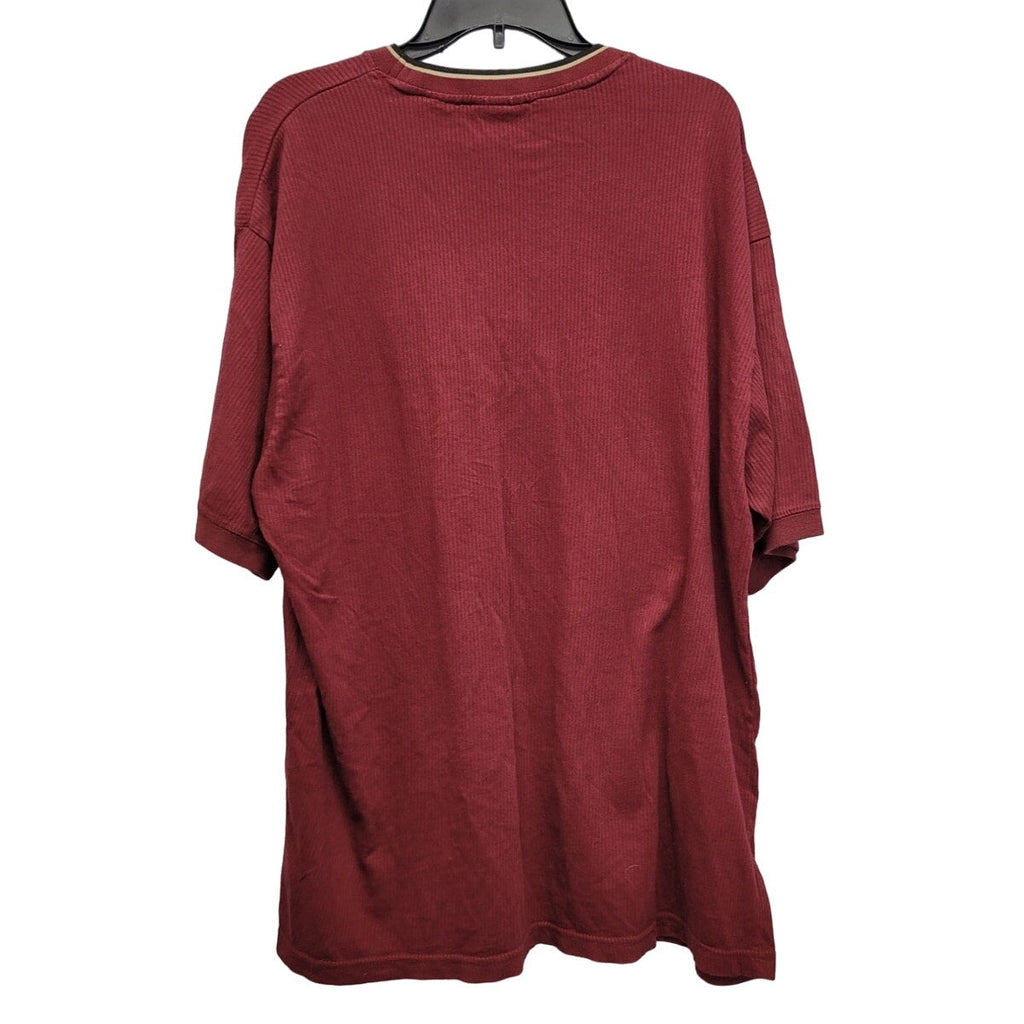 Faded Glory Mens XL 100% Cotton Short Sleeve Textured Crew Neck Tee Shirt
