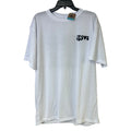 New Hand Printed Mens 3XL White Jesus Has My Back Short Sleeve Crew Tee Shirt