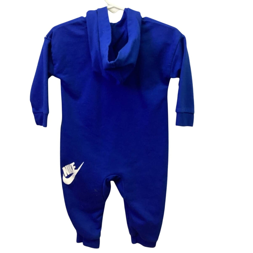 NIKE Toddler 12 Months One Piece Full Zip Cotton Blend Sleeper Hoodie Outfit