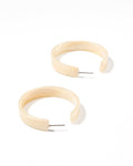 Ashley Medium Hoop Earrings  - Champagne Sparkle
