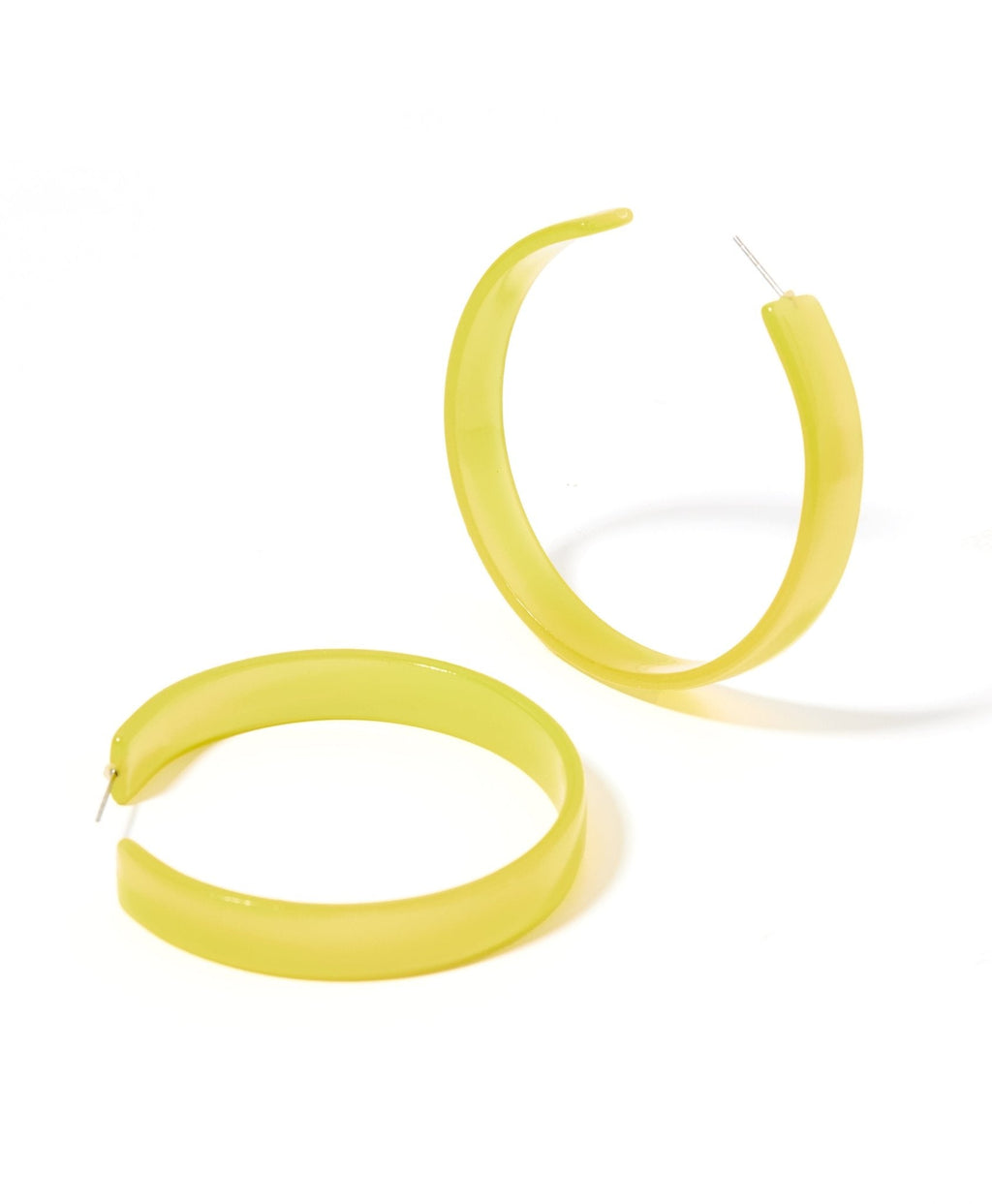 Ashley Mega Hoop Earrings - Citrine