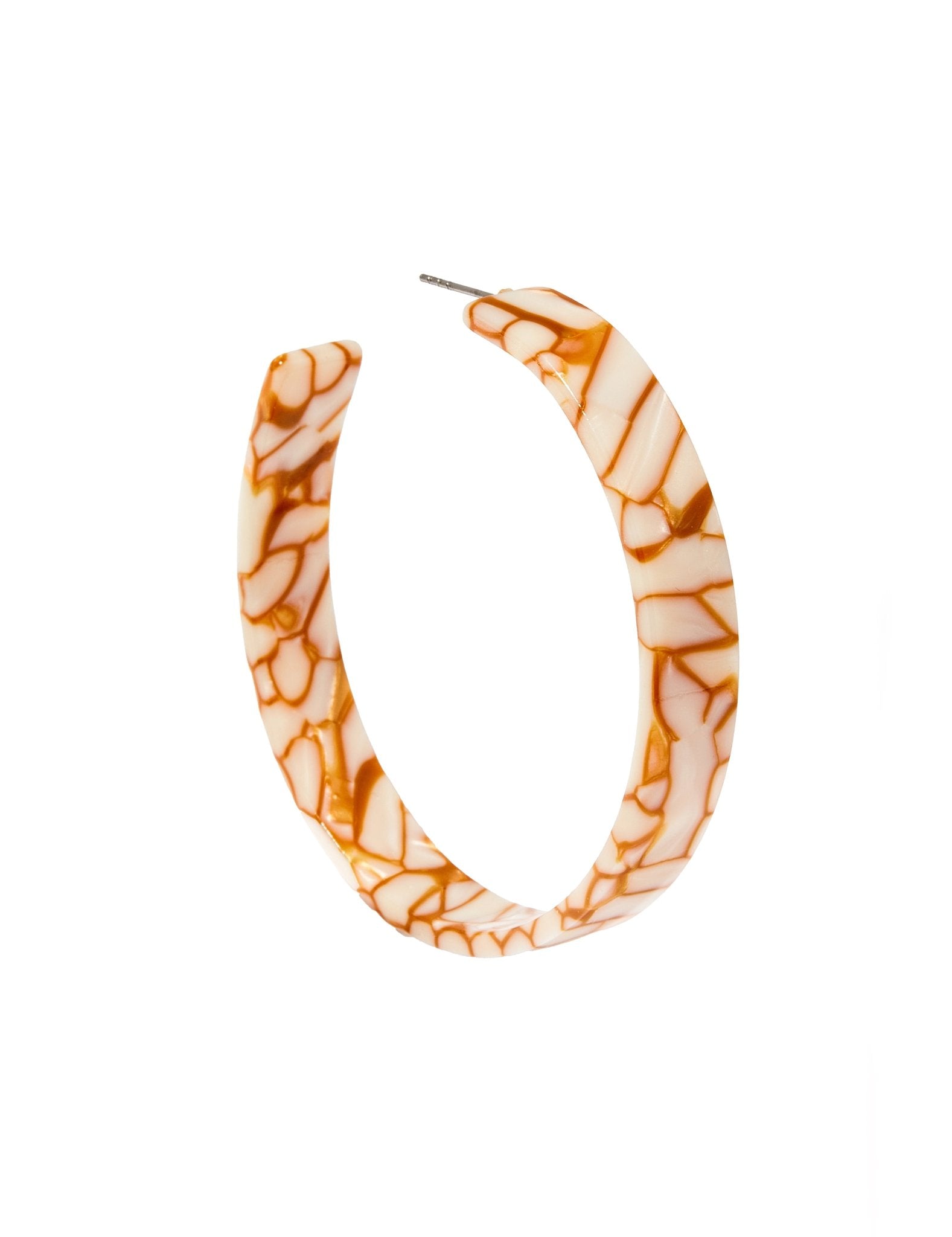 Ashley Mega Hoop Earrings - Desert Sand