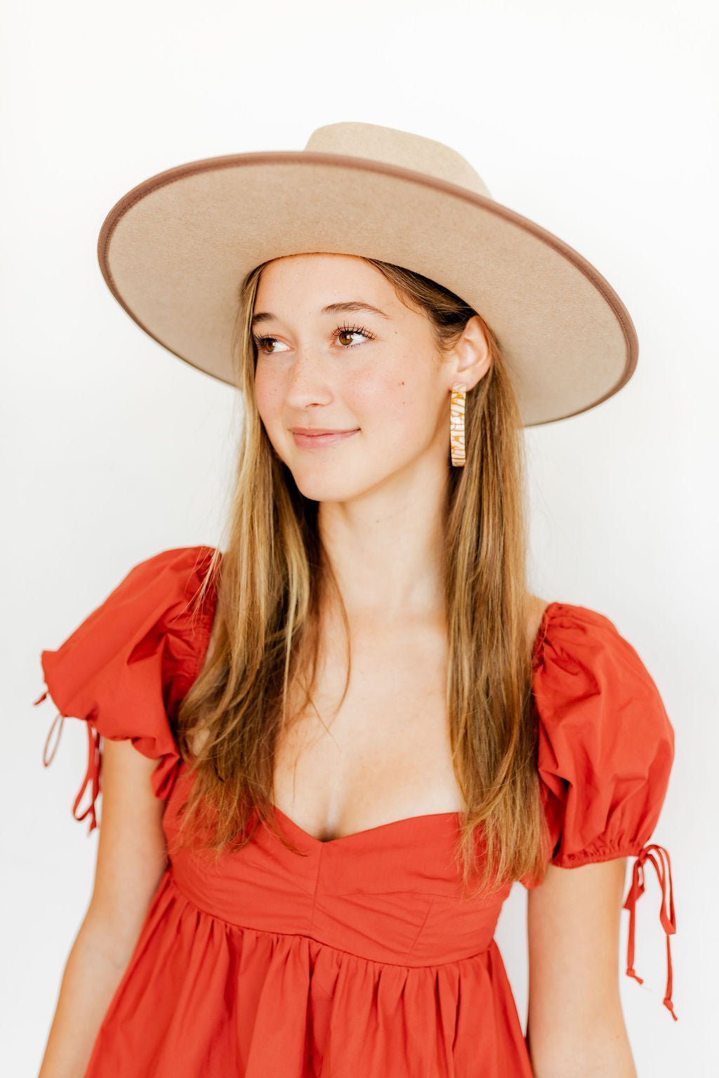Ashley Mega Hoop Earrings - Desert Sand