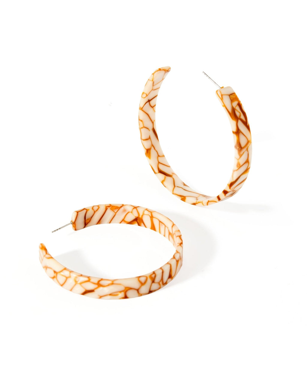 Ashley Mega Hoop Earrings - Desert Sand