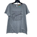 New Hand Printed Womens XXL Heathered Jesus Bible Prayer Short Sleeve Tee Shirt